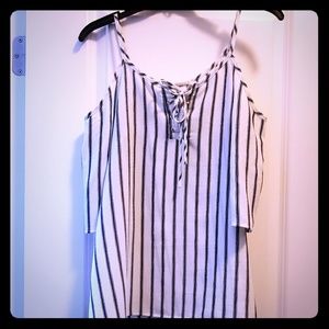 I. Joah open shoulder top